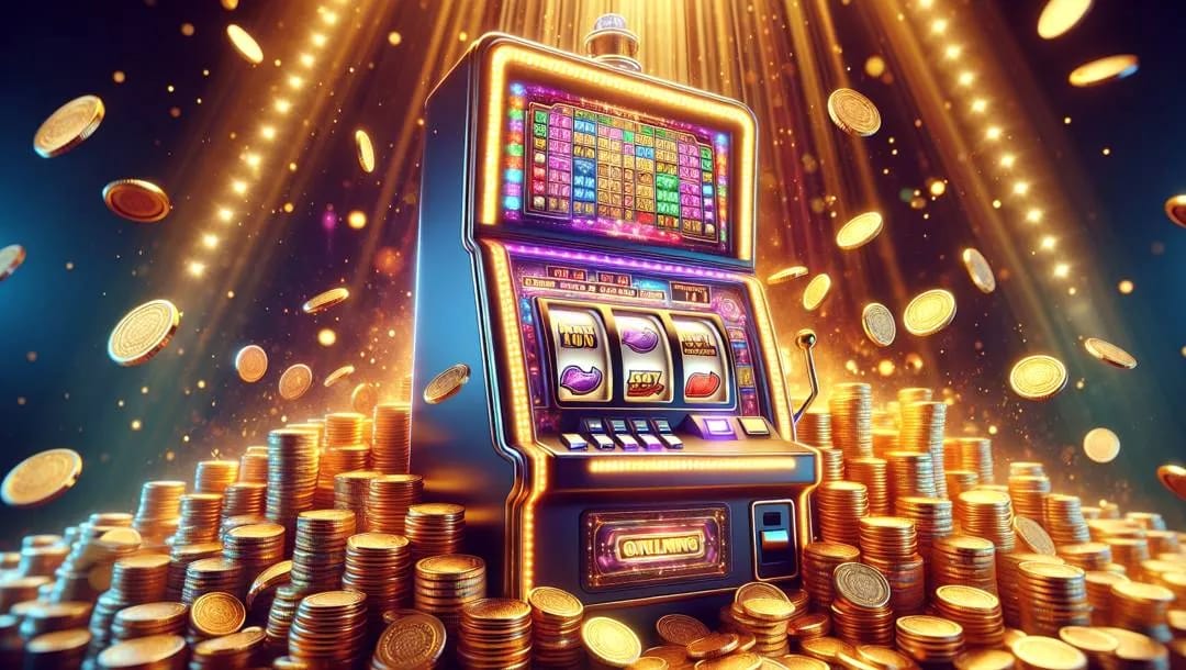 North Casino slot machine with gold jackpot